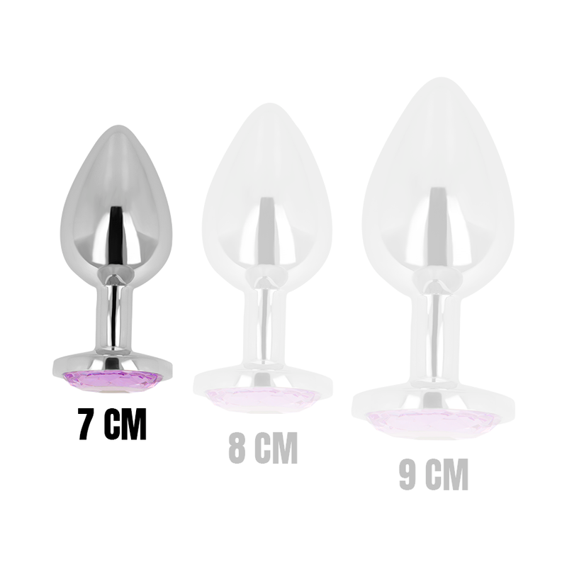 OHMAMA - PURPLE CRYSTAL BUTT PLUG 7 CM