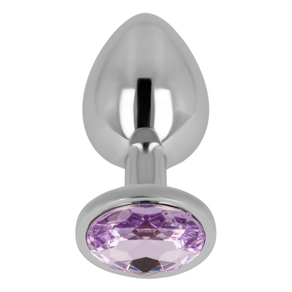 OHMAMA - PLUG ANALE CON CRISTALLO VIOLA 8 CM - OHMAMA ANAL | Lingerie Harness Boutique