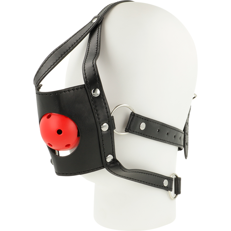 IMBRACATURA TESTA BOCCA APERTA OHMAMA - OHMAMA FETISH | Lingerie Harness Boutique