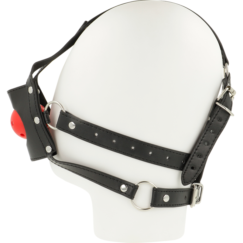 IMBRACATURA TESTA BOCCA APERTA OHMAMA - OHMAMA FETISH | Lingerie Harness Boutique