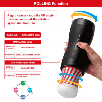 TENGA - SUCTION AND ROTATION GYROSCOPE VACUUM ROLLER