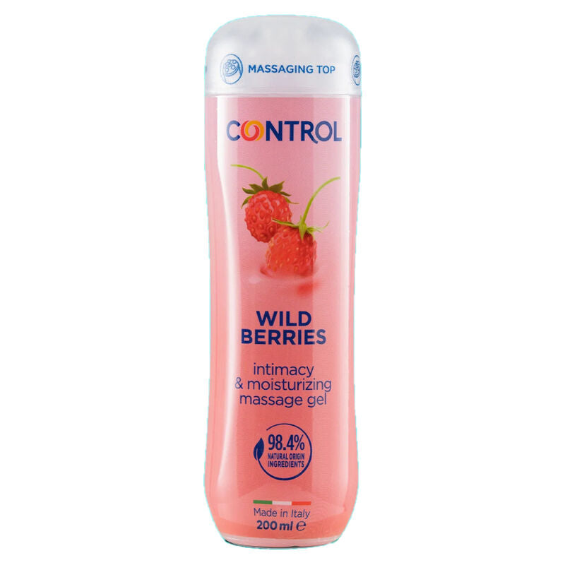 CONTROL - GEL DA MASSAGGIO 3 IN 1 FRUTTI DI BOSCO 200 ML - CONTROL LUBES | Lingerie Harness Boutique