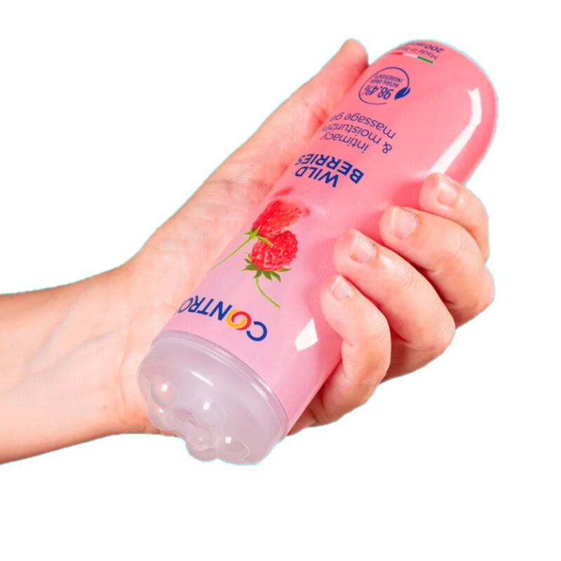 CONTROL - GEL DA MASSAGGIO 3 IN 1 FRUTTI DI BOSCO 200 ML - CONTROL LUBES | Lingerie Harness Boutique