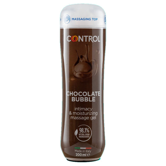 CONTROL - GEL DA MASSAGGIO 3 IN 1 BOLLA DI CIOCCOLATO 200 ML - CONTROL LUBES | Lingerie Harness Boutique