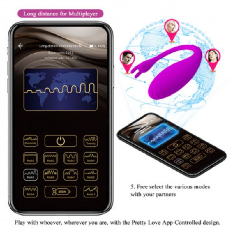 PRETTY LOVE - APP GRATUITA MASSAGGIATORE CATALINA LILLA - PRETTY LOVE | Lingerie Harness Boutique