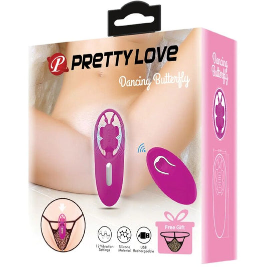 PRETTY LOVE - STIMOLATORE A FARFALLA PER MUTANDINE DANCING CON TELECOMANDO LILLA - PRETTY LOVE SMART | Lingerie Harness Boutique