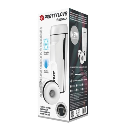 PRETTY LOVE - SIENNA MASTURBATORE MASCHILE VIBRANTE CON VOCE E ASPIRAZIONE - PRETTY LOVE MALE | Lingerie Harness Boutique