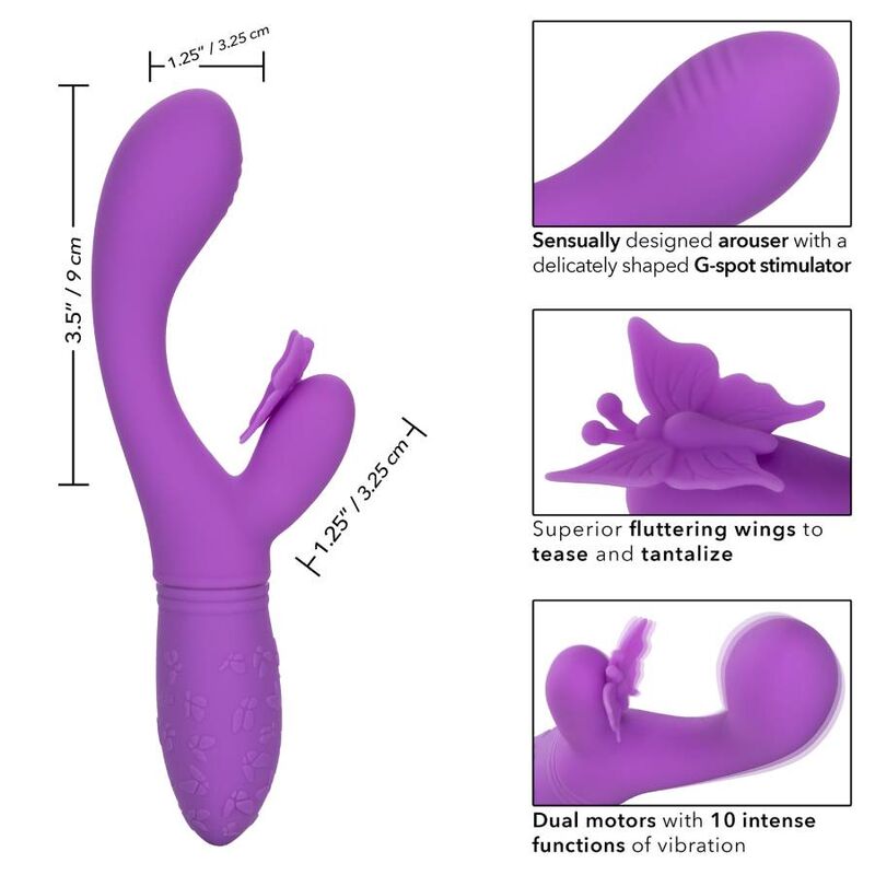 CALEXOTICS - BACIO FARFALLA FLUTTER VIOLA - CALEXOTICS | Lingerie Harness Boutique