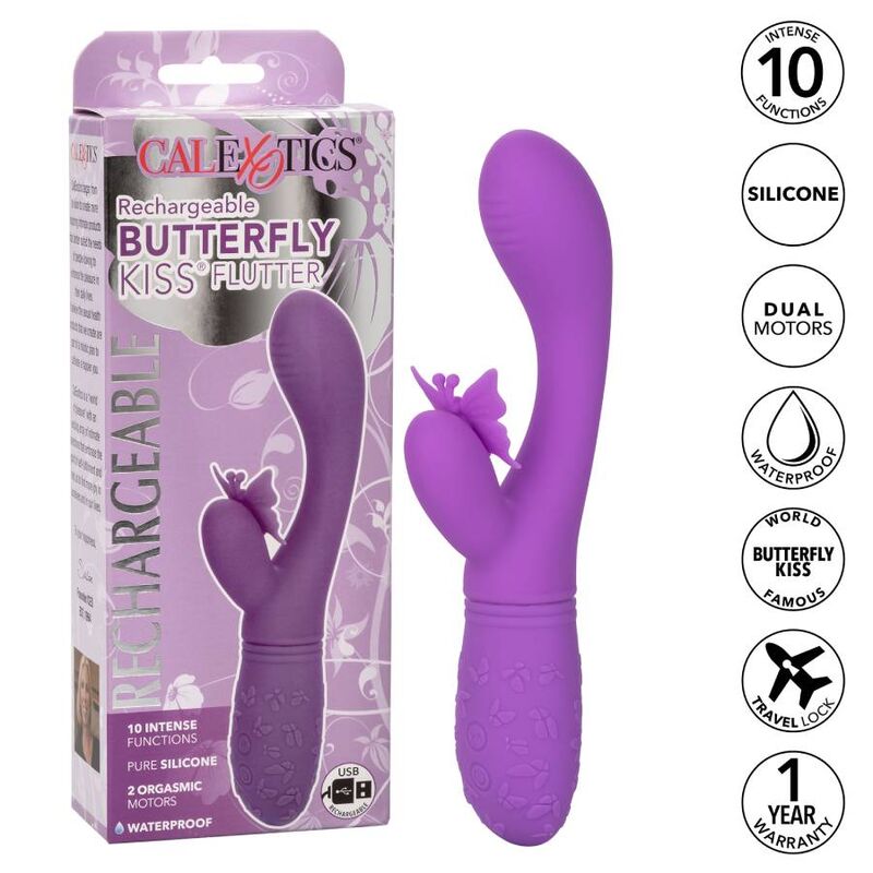 CALEXOTICS - BACIO FARFALLA FLUTTER VIOLA - CALEXOTICS | Lingerie Harness Boutique