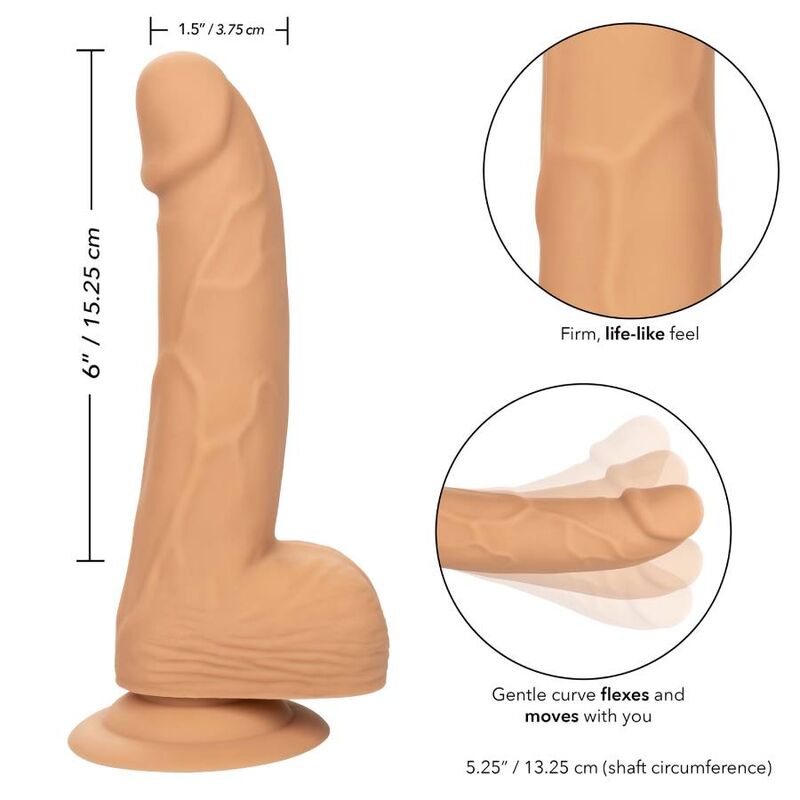 CALEXOTICS - BORCHIE IN SILICONE 15.24 CM PELLE - CALEXOTICS | Lingerie Harness Boutique
