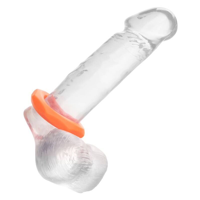 CALEXOTICS - ANELLO ALPHA SEXAGON ARANCIONE - CALEXOTICS | Lingerie Harness Boutique