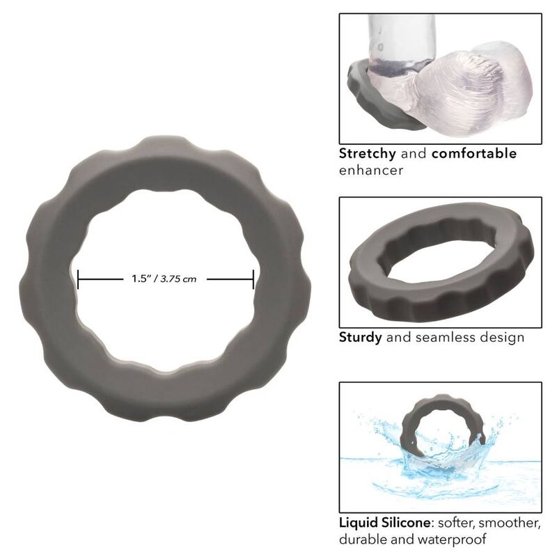CALEXOTICS - ALFA ANELLO ERETTO GRIGIO - CALEXOTICS | Lingerie Harness Boutique