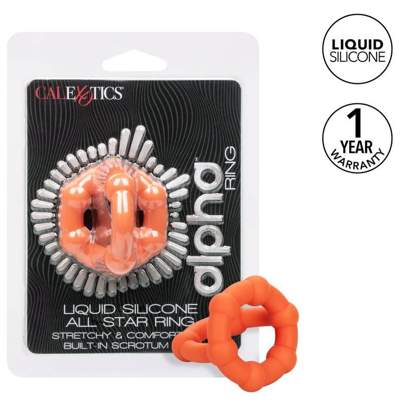 CALEXOTICS - ALPHA ALL STAR ANELLO ARANCIONE - CALEXOTICS | Lingerie Harness Boutique