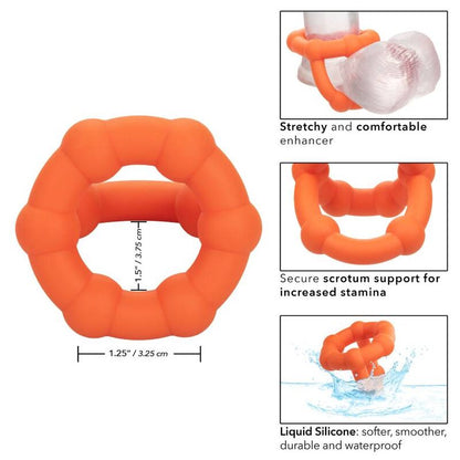 CALEXOTICS - ALPHA ALL STAR ANELLO ARANCIONE - CALEXOTICS | Lingerie Harness Boutique