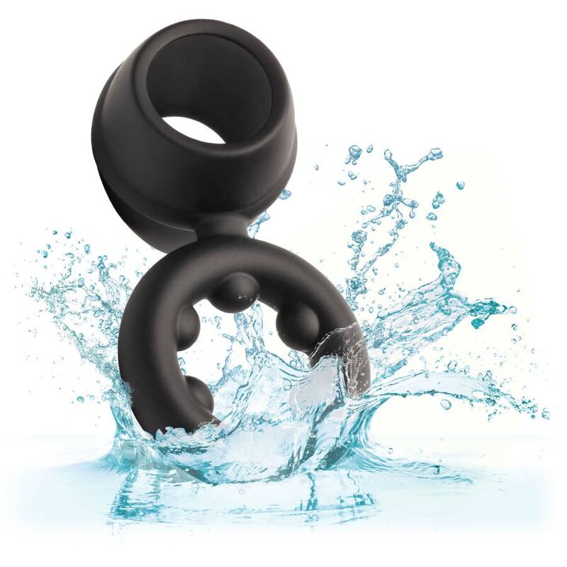 CALEXOTICS - ANELLO ALPHA DUAL MAGNUM NERO - CALEXOTICS | Lingerie Harness Boutique