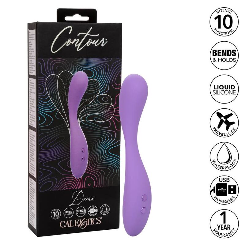CALEXOTICS - CONTOUR DEMI VIOLA - CALEXOTICS | Lingerie Harness Boutique