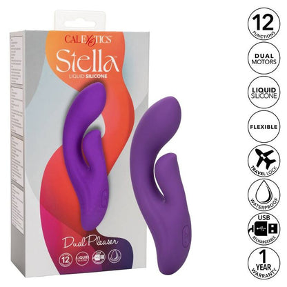 CALEXOTICS - STELLA DUAL PLEASER VIOLA - CALEXOTICS | Lingerie Harness Boutique