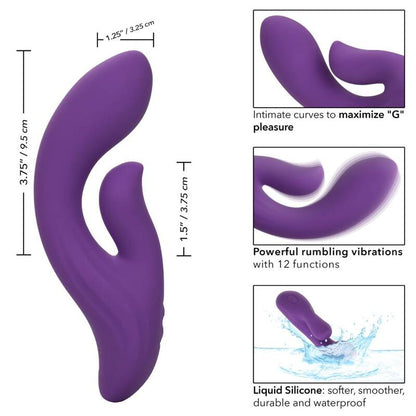 CALEXOTICS - STELLA DUAL PLEASER VIOLA - CALEXOTICS | Lingerie Harness Boutique