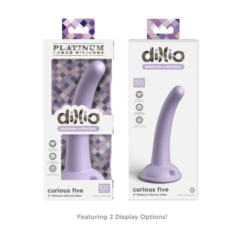 DILLIO - CURIOUS FIVE 12,7 CM LILLA - DILLIO | Lingerie Harness Boutique