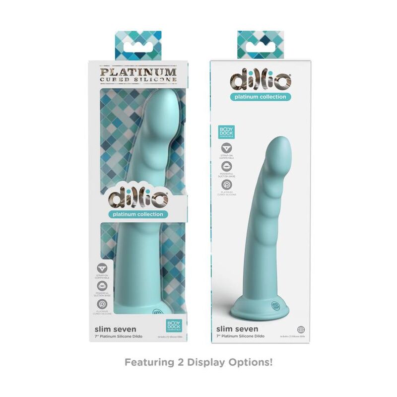 DILLIO - SLIM SEVEN 17,78 CM VERDE - DILLIO | Lingerie Harness Boutique