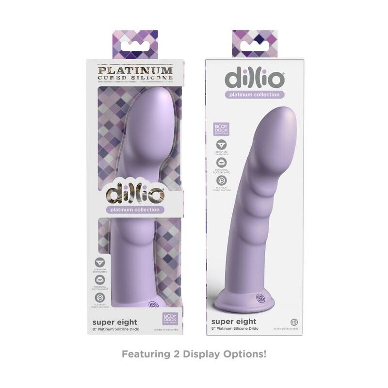DILLIO - SUPER EIGHT 20,32 CM VIOLA - DILLIO | Lingerie Harness Boutique