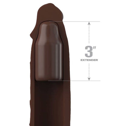 FANTASY X- TENSIONS - PIPEDREAMS ESTENSIONE CON CINTURINO 17,78 CM MARRONE - FANTASY X-TENSIONS | Lingerie Harness Boutique