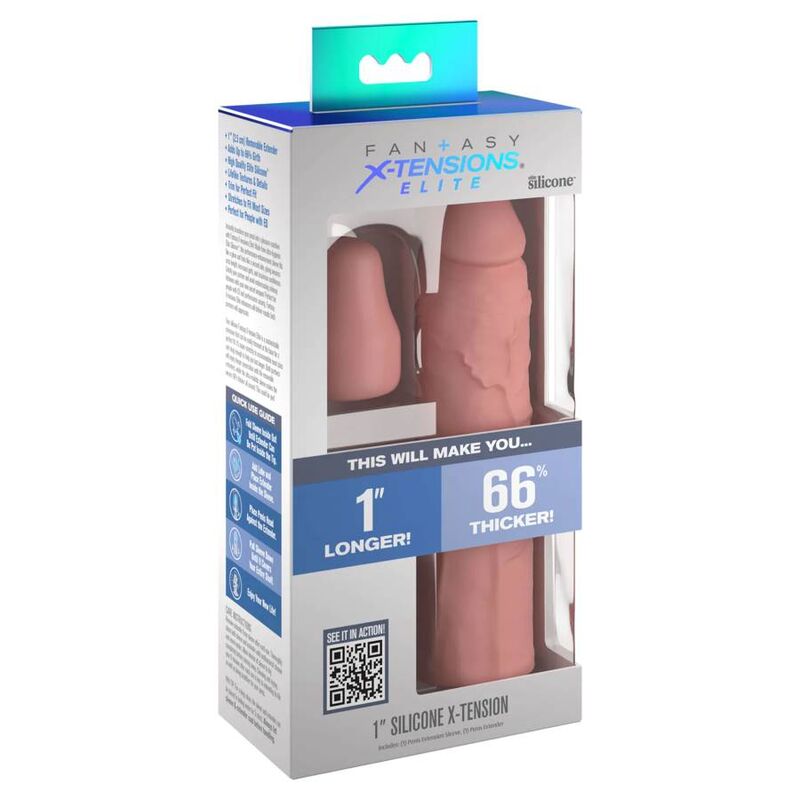 FANTASY X- TENSIONS - PIPEDREAMS MANICA 17,78 CM + 2,54 CM PLUG SKIN - FANTASY X-TENSIONS | Lingerie Harness Boutique
