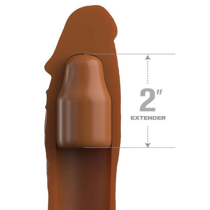 FANTASY X- TENSIONS - PIPEDREAMS MANICOTTO 20,32 CM + 5,00 CM POLLICE TAPPO CARAMELLO - FANTASY X-TENSIONS | Lingerie Harness Boutique