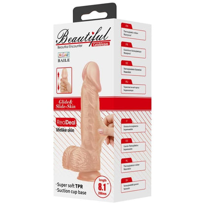 BAILE - BELLISSIMO INCONTRO CATOBLEPAS DILDO REALISTICO FLESSIBILE 20.6 CM NATURALE - BAILE DILDOS | Lingerie Harness Boutique