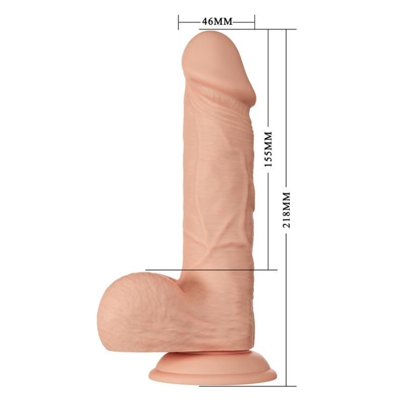 BAILE - BEAUTIFUL MEETING REALISTIC FLEXIBLE DILDO BAHAMUT 21.8 CM NATURAL