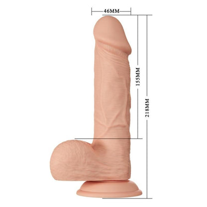 BAILE - BELLISSIMO INCONTRO DILDO REALISTICO FLESSIBILE BAHAMUT 21.8 CM NATURALE - BAILE DILDOS | Lingerie Harness Boutique