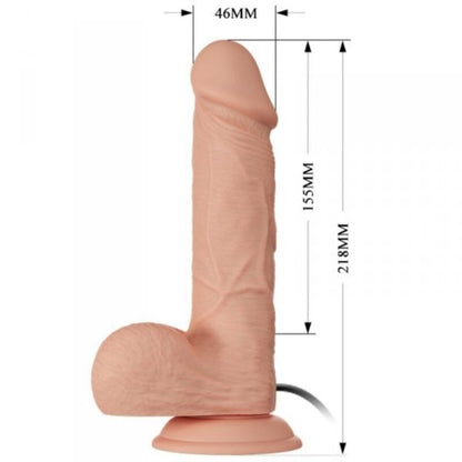 BAILE - BELLISSIMO INCONTRO BAHAMUT VIBRAZIONI 21.8 CM NATURALE - BAILE DILDOS | Lingerie Harness Boutique