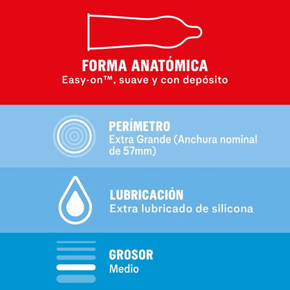 DUREX - PRESERVATIVI SENSITIVE XL 10 UNITÀ - DUREX CONDOMS | Lingerie Harness Boutique