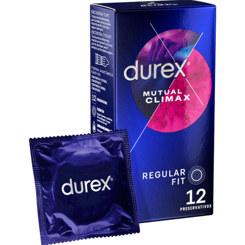 DUREX - CLIMAX MUTUO 12 UNITÀ - DUREX CONDOMS | Lingerie Harness Boutique