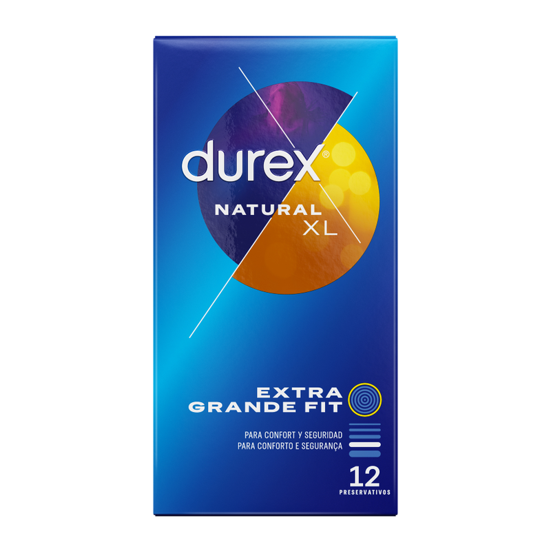 DUREX - NATURALE XL 12 UNITÀ - DUREX CONDOMS | Lingerie Harness Boutique