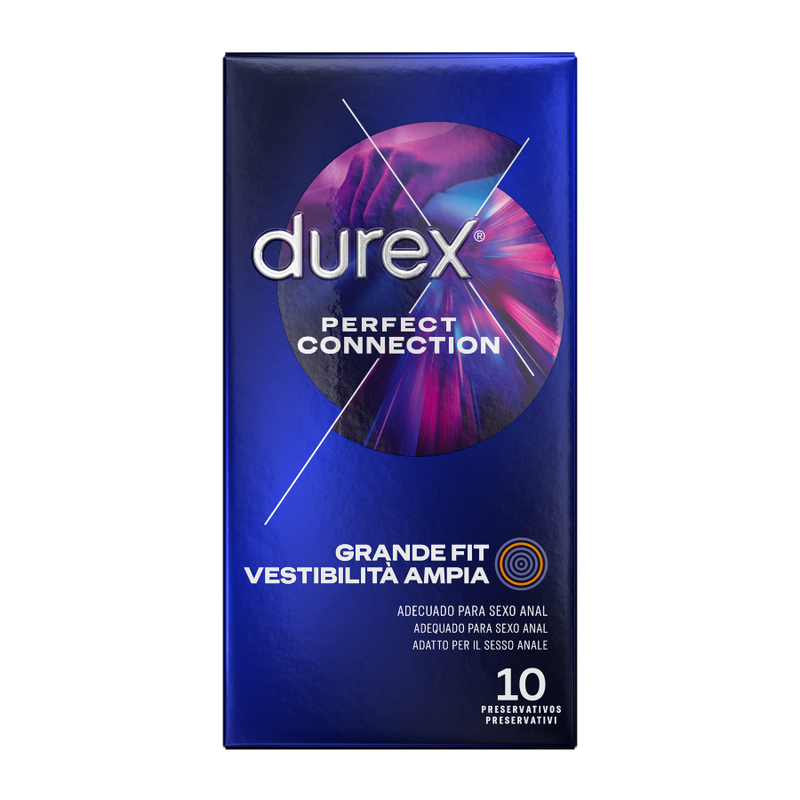 DUREX - CONNESSIONE PERFETTA SILICONE EXTRA LUBRIFICAZIONE 10 UNITÀ - DUREX CONDOMS | Lingerie Harness Boutique