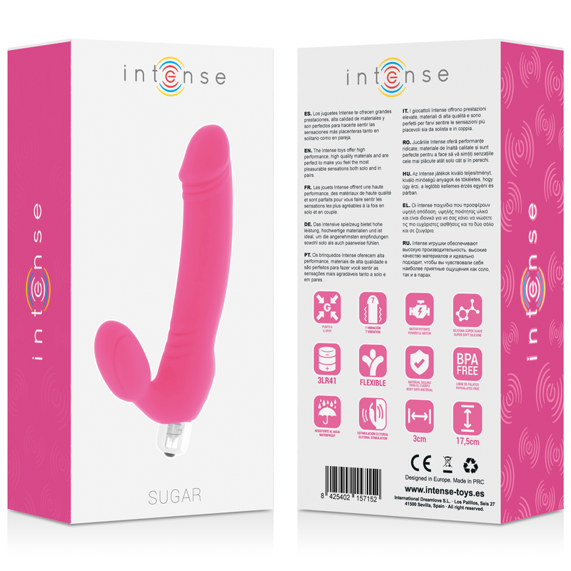 INTENSE - SUGAR SEVEN SPEED SILICONE FUSHSIA