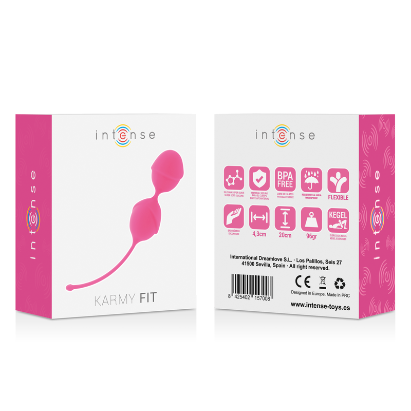INTENSE - KARMY FIT KEGEL SILICONE FUCSIA - INTENSE HEALTH & FUN | Lingerie Harness Boutique