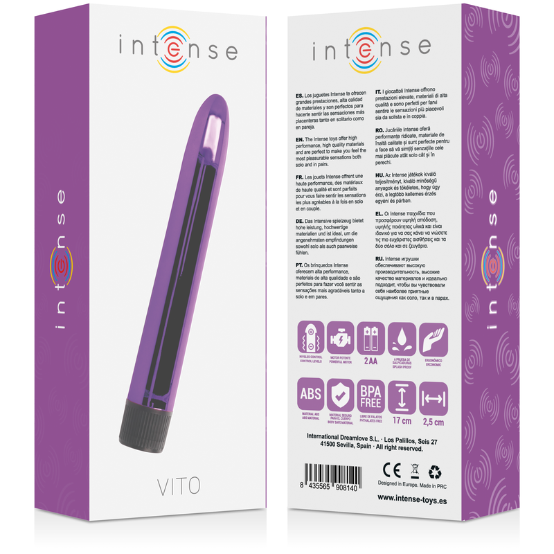 INTENSE - VIBRATORE VITO LILLA - INTENSE FUN | Lingerie Harness Boutique