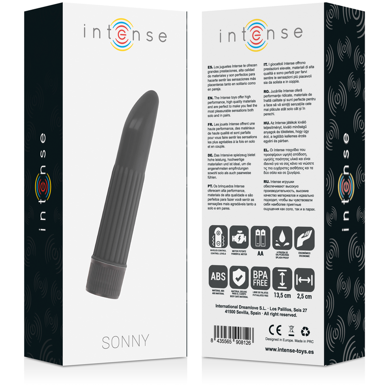 INTENSE - VIBRATORE SONNY BLACK - INTENSE FUN | Lingerie Harness Boutique