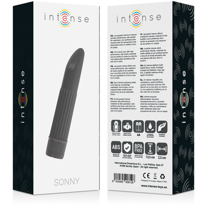 INTENSE - VIBRATORE SONNY BLACK - INTENSE FUN | Lingerie Harness Boutique