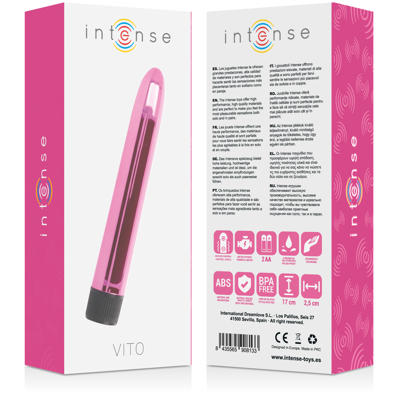 INTENSE - ROSA VIBRATORE VITO - INTENSE FUN | Lingerie Harness Boutique