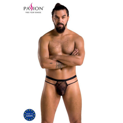 PASSION - 029 COLLIN PERIZOMA NERO L/XL - PASSION MEN | Lingerie Harness Boutique