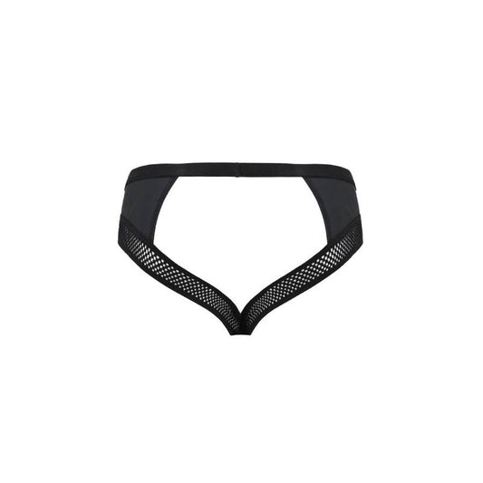 PASSION - 030 SLIP APERTO TOM NERO L/XL - PASSION MEN | Lingerie Harness Boutique