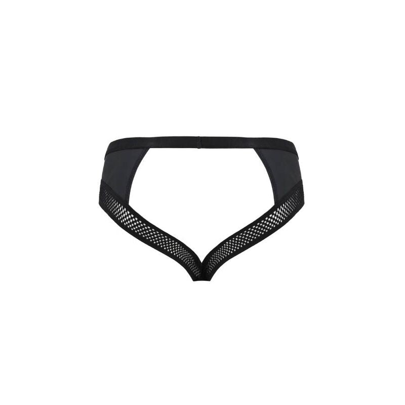 PASSION - 030 SLIP APERTO TOM NERO L/XL - PASSION MEN | Lingerie Harness Boutique