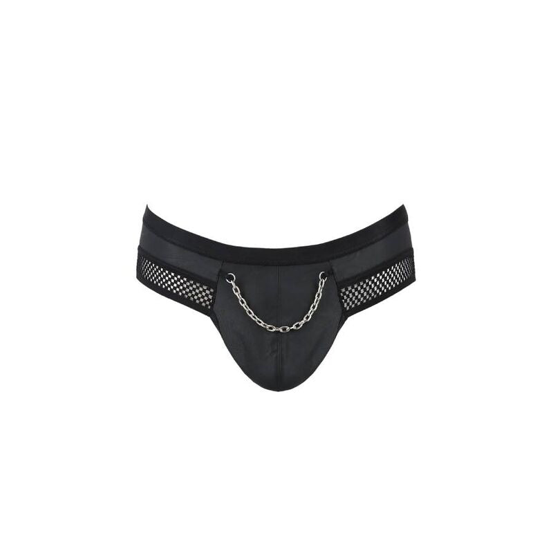 PASSION - 030 SLIP APERTO TOM NERO L/XL - PASSION MEN | Lingerie Harness Boutique
