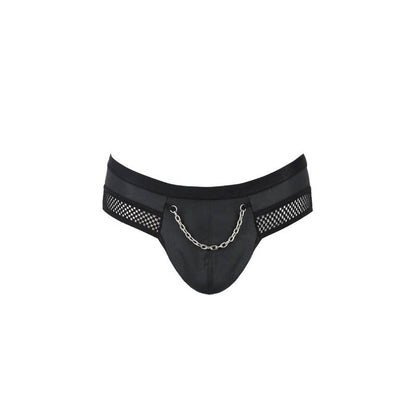 PASSION - 030 SLIP APERTO TOM NERO L/XL - PASSION MEN | Lingerie Harness Boutique