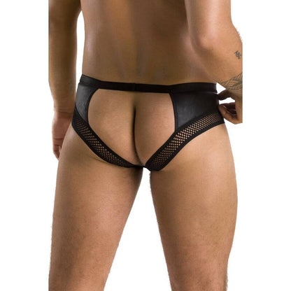 PASSION - 030 SLIP APERTO TOM NERO L/XL - PASSION MEN | Lingerie Harness Boutique