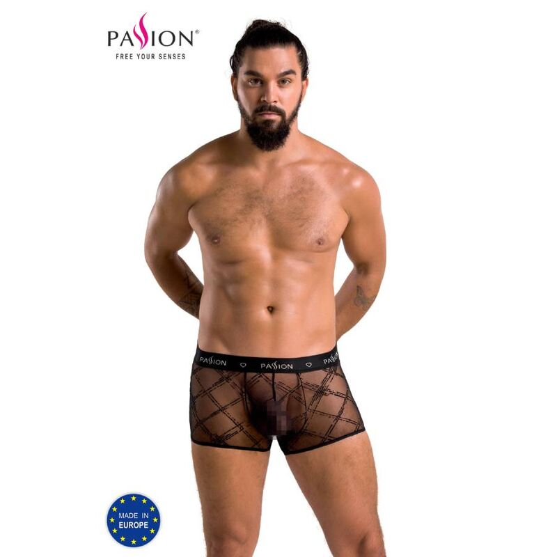 PASSION - 032 SHORT JAMES NERO L/XL - PASSION MEN | Lingerie Harness Boutique