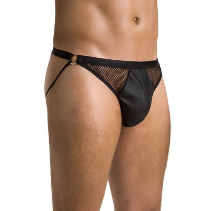 PASSION - 034 SLIP OPEN LUKE NERO L/XL - PASSION MEN | Lingerie Harness Boutique